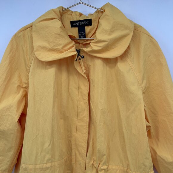 Lane Bryan Plus Fall Yellow Lightweight Drawstring Jacket Size 22/24 - Picture 2 of 14